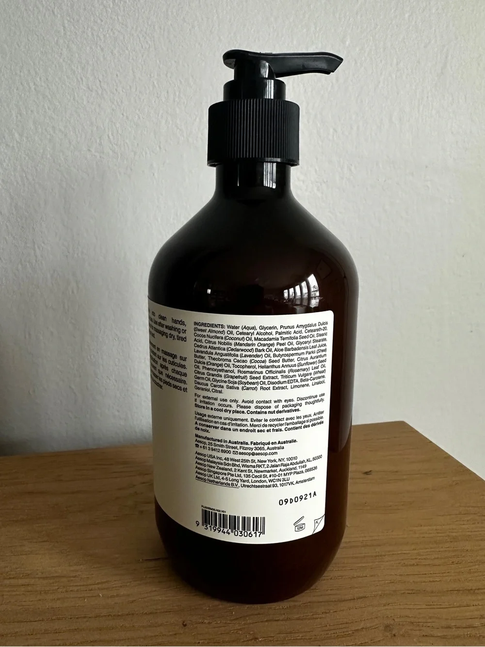 Aesop Resurrection Aromatique Hand Balm — 16.5oz